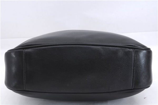 Authentic GUCCI Bamboo Vintage 2Way Shoulder Hand Bag Purse Leather Black 2766E