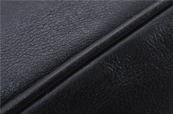 Authentic GUCCI Bamboo Vintage 2Way Shoulder Hand Bag Purse Leather Black 2766E