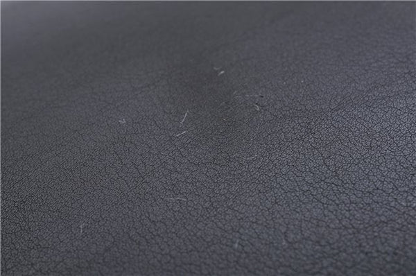 Authentic GUCCI Bamboo Vintage 2Way Shoulder Hand Bag Purse Leather Black 2766E