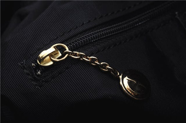 Authentic GUCCI Bamboo Vintage 2Way Shoulder Hand Bag Purse Leather Black 2766E