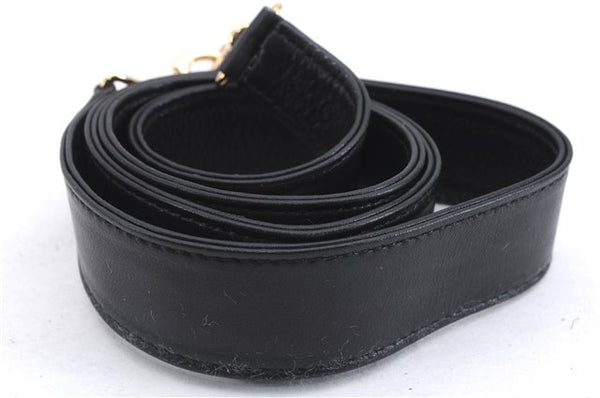 Authentic GUCCI Bamboo Vintage 2Way Shoulder Hand Bag Purse Leather Black 2766E