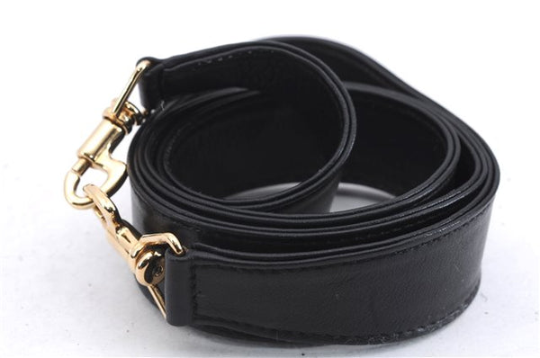 Authentic GUCCI Bamboo Vintage 2Way Shoulder Hand Bag Purse Leather Black 2766E