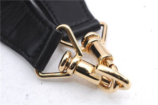 Authentic GUCCI Bamboo Vintage 2Way Shoulder Hand Bag Purse Leather Black 2766E