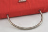 Authentic PRADA METAL Vintage Nylon Tessuto Hand Bag Purse B7004 Red 2766I