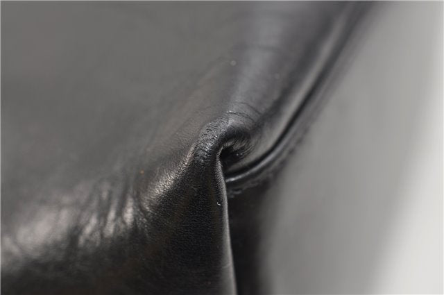 Authentic GUCCI Bamboo Vintage Shoulder Hand Bag Purse Leather Black 2767E