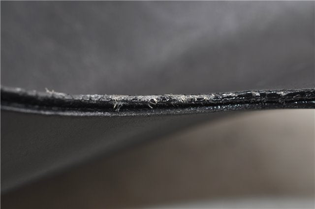 Authentic GUCCI Bamboo Vintage Shoulder Hand Bag Purse Leather Black 2767E