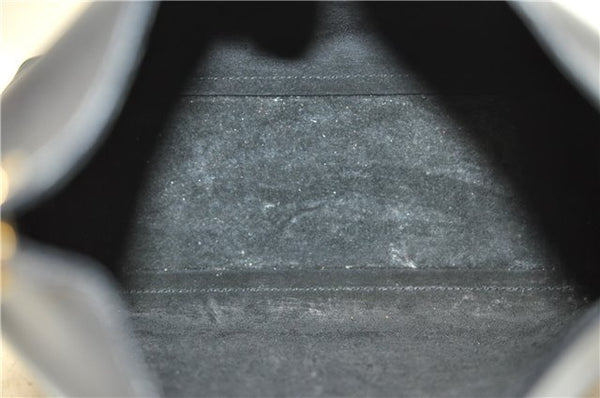 Authentic GUCCI Bamboo Vintage Shoulder Hand Bag Purse Leather Black 2767E