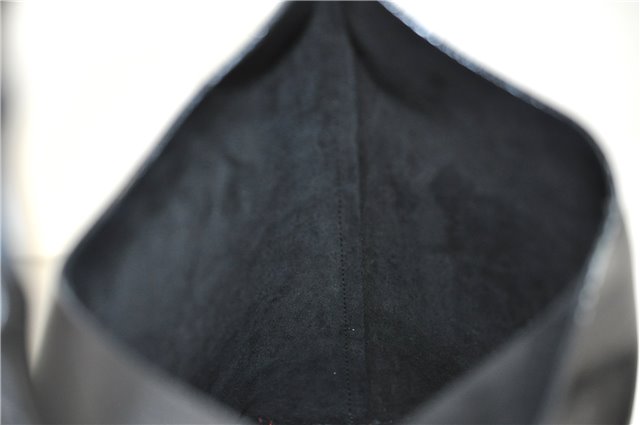 Authentic GUCCI Bamboo Vintage Shoulder Hand Bag Purse Leather Black 2767E