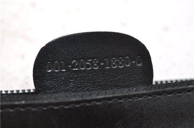 Authentic GUCCI Bamboo Vintage Shoulder Hand Bag Purse Leather Black 2767E