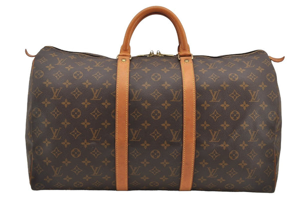 Authentic Louis Vuitton Monogram Keepall 50 Travel Boston Bag M41426 LV 2767I