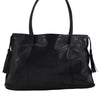 Authentic GUCCI Tassel Shoulder Hand Tote Bag Purse Leather 00014331 Black 2768E