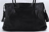Authentic GUCCI Tassel Shoulder Hand Tote Bag Purse Leather 00014331 Black 2768E
