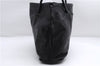 Authentic GUCCI Tassel Shoulder Hand Tote Bag Purse Leather 00014331 Black 2768E