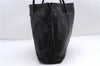 Authentic GUCCI Tassel Shoulder Hand Tote Bag Purse Leather 00014331 Black 2768E