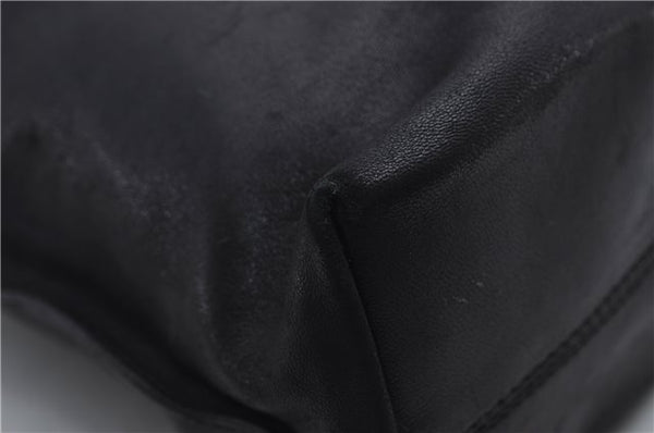 Authentic GUCCI Tassel Shoulder Hand Tote Bag Purse Leather 00014331 Black 2768E