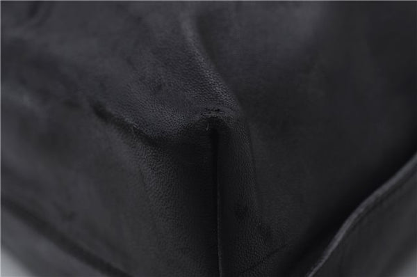 Authentic GUCCI Tassel Shoulder Hand Tote Bag Purse Leather 00014331 Black 2768E