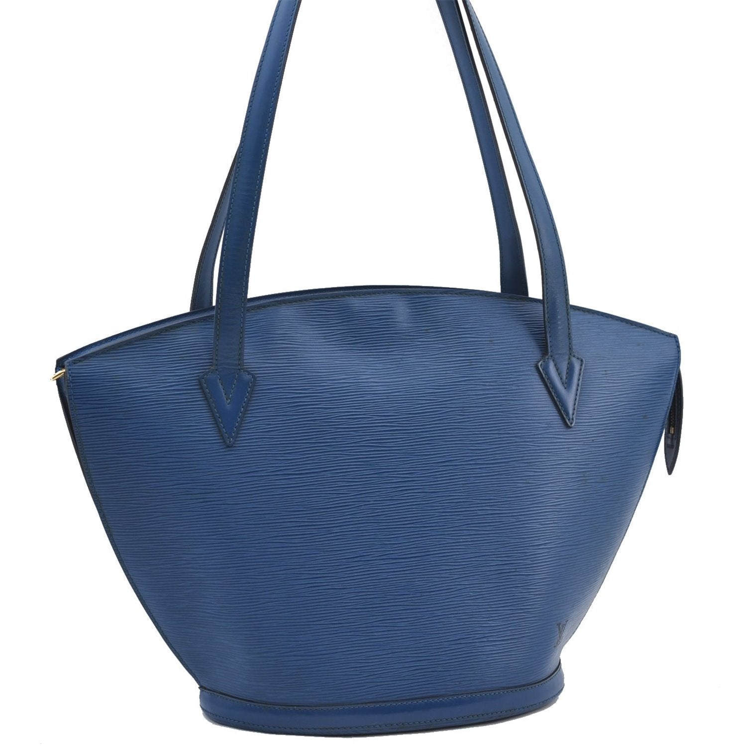 Auth Louis Vuitton Epi Saint Jacques Shopping Shoulder Bag Blue M52265 LV 2768F