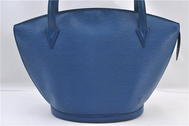 Auth Louis Vuitton Epi Saint Jacques Shopping Shoulder Bag Blue M52265 LV 2768F