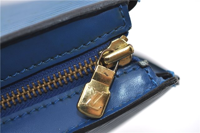 Auth Louis Vuitton Epi Saint Jacques Shopping Shoulder Bag Blue M52265 LV 2768F