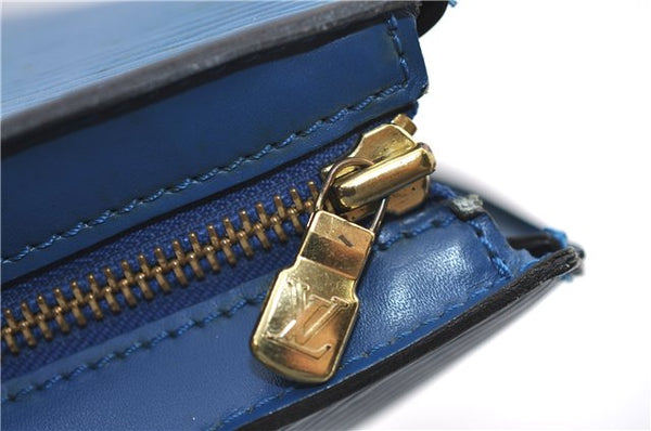 Auth Louis Vuitton Epi Saint Jacques Shopping Shoulder Bag Blue M52265 LV 2768F