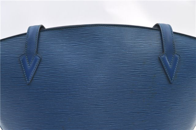 Auth Louis Vuitton Epi Saint Jacques Shopping Shoulder Bag Blue M52265 LV 2768F