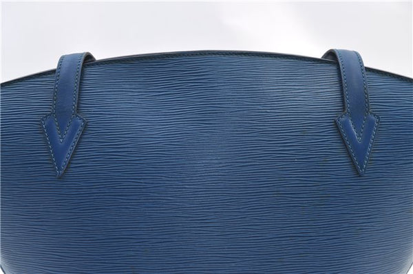 Auth Louis Vuitton Epi Saint Jacques Shopping Shoulder Bag Blue M52265 LV 2768F