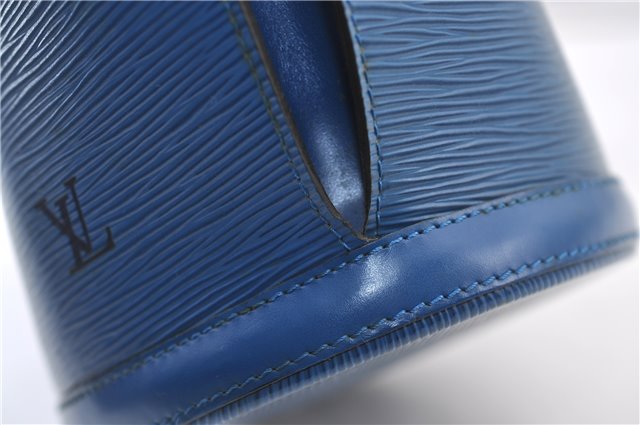 Auth Louis Vuitton Epi Saint Jacques Shopping Shoulder Bag Blue M52265 LV 2768F