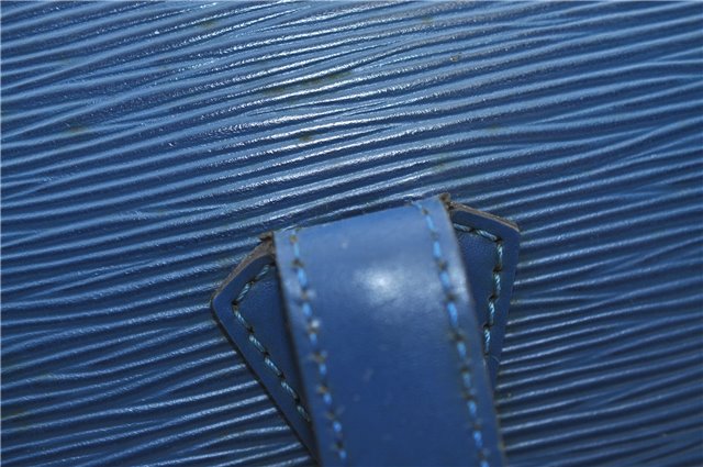Auth Louis Vuitton Epi Saint Jacques Shopping Shoulder Bag Blue M52265 LV 2768F