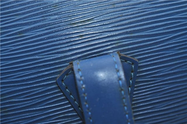 Auth Louis Vuitton Epi Saint Jacques Shopping Shoulder Bag Blue M52265 LV 2768F