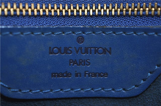Auth Louis Vuitton Epi Saint Jacques Shopping Shoulder Bag Blue M52265 LV 2768F