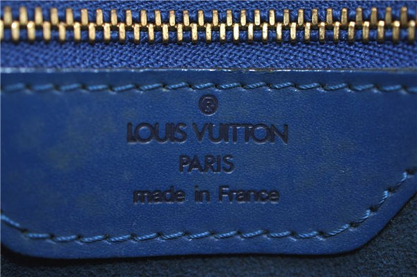 Auth Louis Vuitton Epi Saint Jacques Shopping Shoulder Bag Blue M52265 LV 2768F