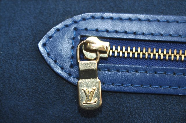 Auth Louis Vuitton Epi Saint Jacques Shopping Shoulder Bag Blue M52265 LV 2768F
