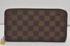 Authentic Louis Vuitton Damier Zippy Long Wallet Purse N60015 LV 2768I