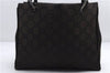 Authentic GUCCI Bamboo Vintage Hand Bag GG Nylon Leather 0021016 Brown 2769E