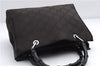 Authentic GUCCI Bamboo Vintage Hand Bag GG Nylon Leather 0021016 Brown 2769E