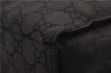 Authentic GUCCI Bamboo Vintage Hand Bag GG Nylon Leather 0021016 Brown 2769E