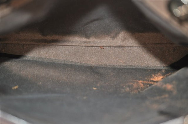 Authentic GUCCI Bamboo Vintage Hand Bag GG Nylon Leather 0021016 Brown 2769E