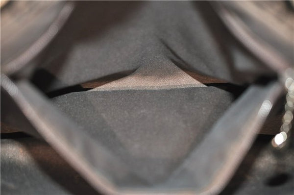 Authentic GUCCI Bamboo Vintage Hand Bag GG Nylon Leather 0021016 Brown 2769E