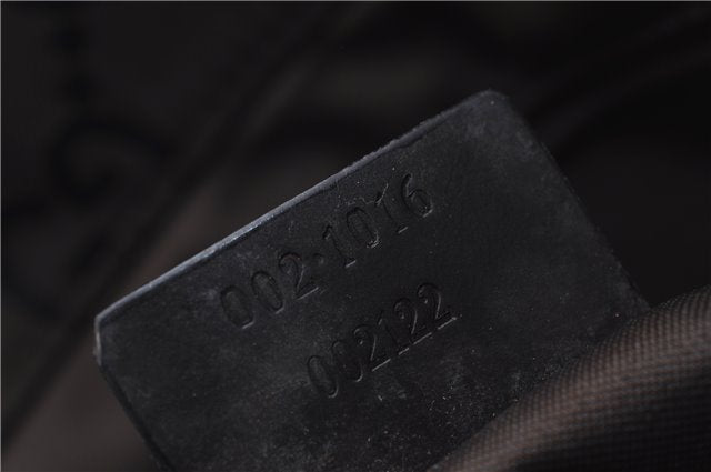 Authentic GUCCI Bamboo Vintage Hand Bag GG Nylon Leather 0021016 Brown 2769E