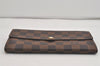 Authentic Louis Vuitton Damier Portefeuille Sarah Long Wallet N61734 LV 2769I