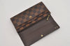 Authentic Louis Vuitton Damier Portefeuille Sarah Long Wallet N61734 LV 2769I