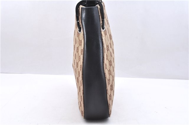 Authentic GUCCI Shoulder Hand Bag Purse GG Canvas Leather 0013748 Brown 2770E