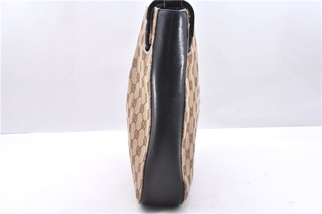 Authentic GUCCI Shoulder Hand Bag Purse GG Canvas Leather 0013748 Brown 2770E