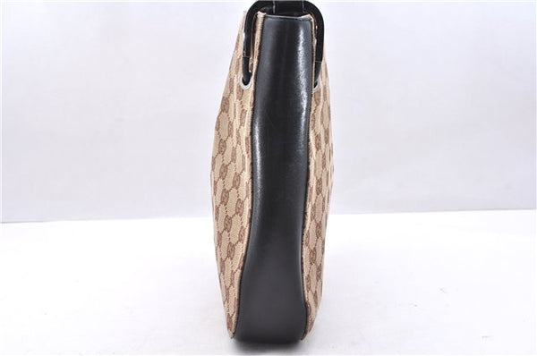 Authentic GUCCI Shoulder Hand Bag Purse GG Canvas Leather 0013748 Brown 2770E