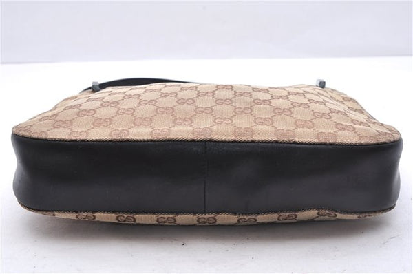 Authentic GUCCI Shoulder Hand Bag Purse GG Canvas Leather 0013748 Brown 2770E