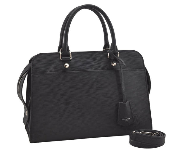 Authentic Louis Vuitton Epi Vaneau MM 2Way Shoulder Hand Bag M51238 Black 2770I