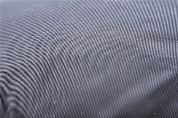 Authentic GUCCI Bamboo Vintage Shoulder Tote Bag Nylon Enamel Black 2771E