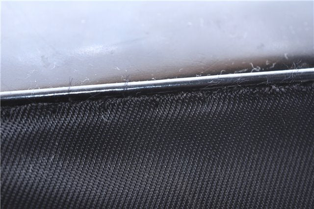 Authentic GUCCI Bamboo Vintage Shoulder Tote Bag Nylon Enamel Black 2771E