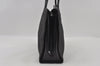 Authentic Christian Dior Lady Dior Cannage Nylon Enamel Hand Bag Black 2772I