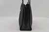 Authentic Christian Dior Lady Dior Cannage Nylon Enamel Hand Bag Black 2772I